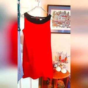 Macy Knee high women's sleeveless dress Red and Black Dress